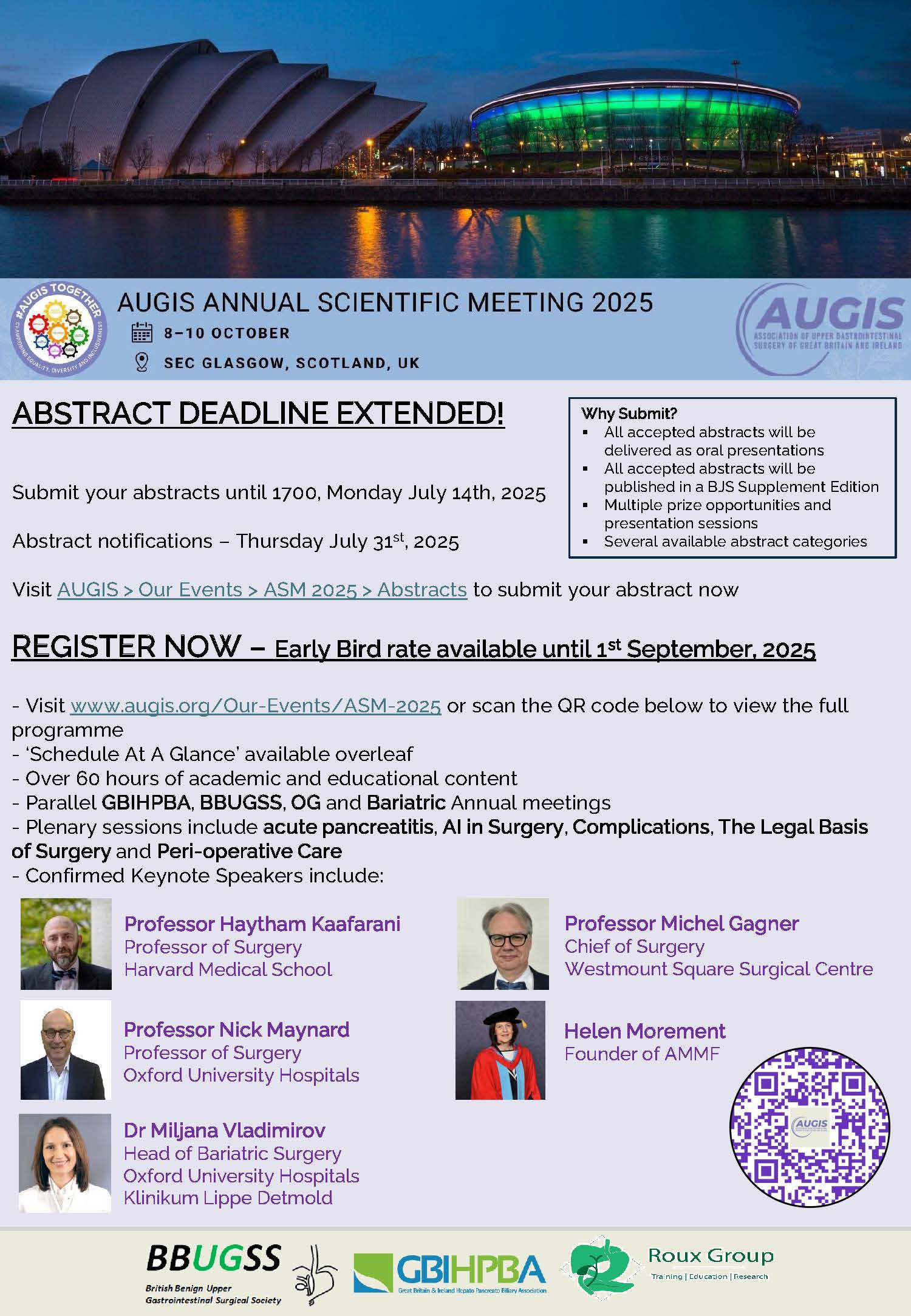 AUGIS > Our Events > ASM 2025 > Abstracts > Abstract Deadline Extended